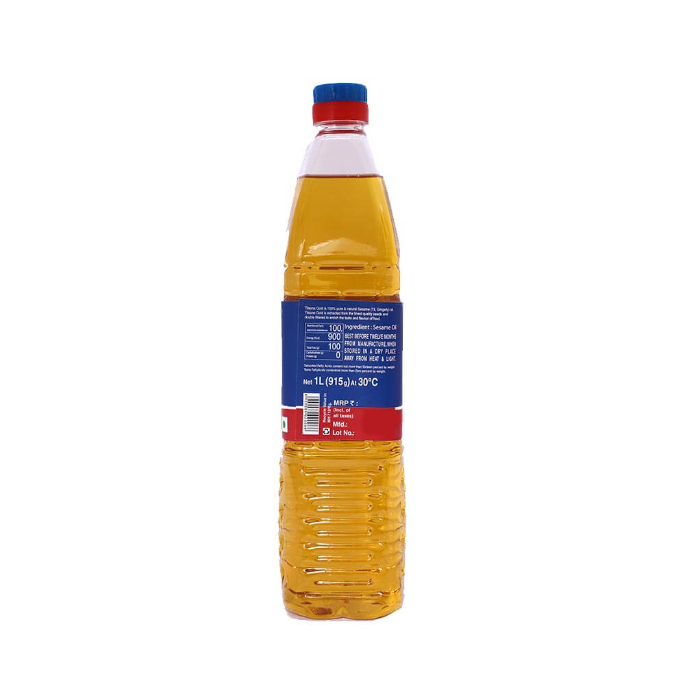 Tilsona Til Oil (Sesame Oil), 1 Liter Bottle | Sammed
