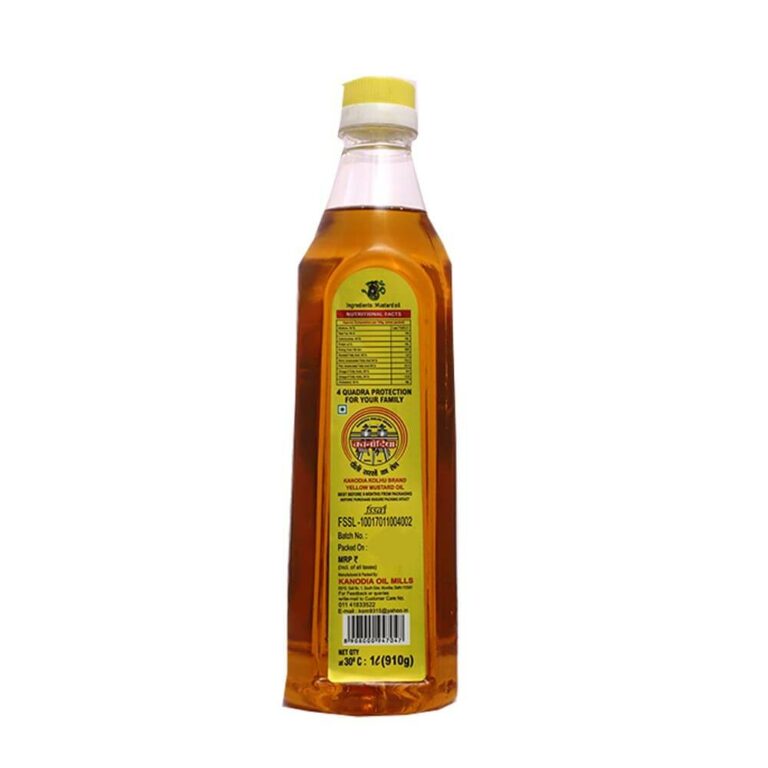 Kanodia Yellow Mustard Oil 1 Liter | Sammed